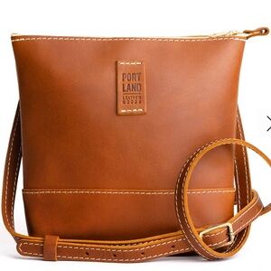 Portland Leather Festival Bag Crossbody Nutmeg